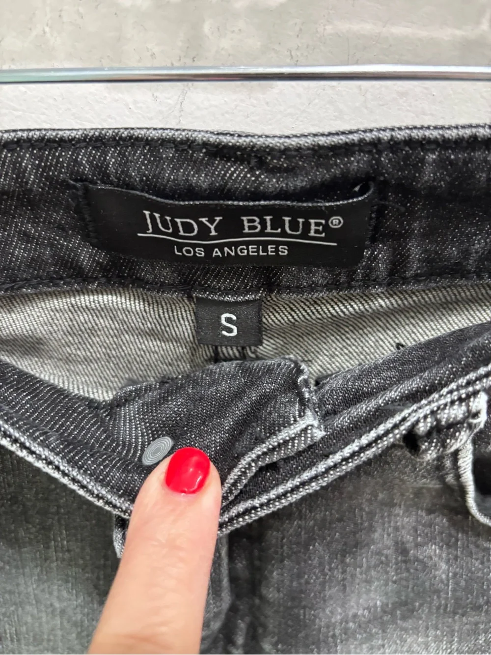 Judy Blue Washed Black Distressed Denim Shorts